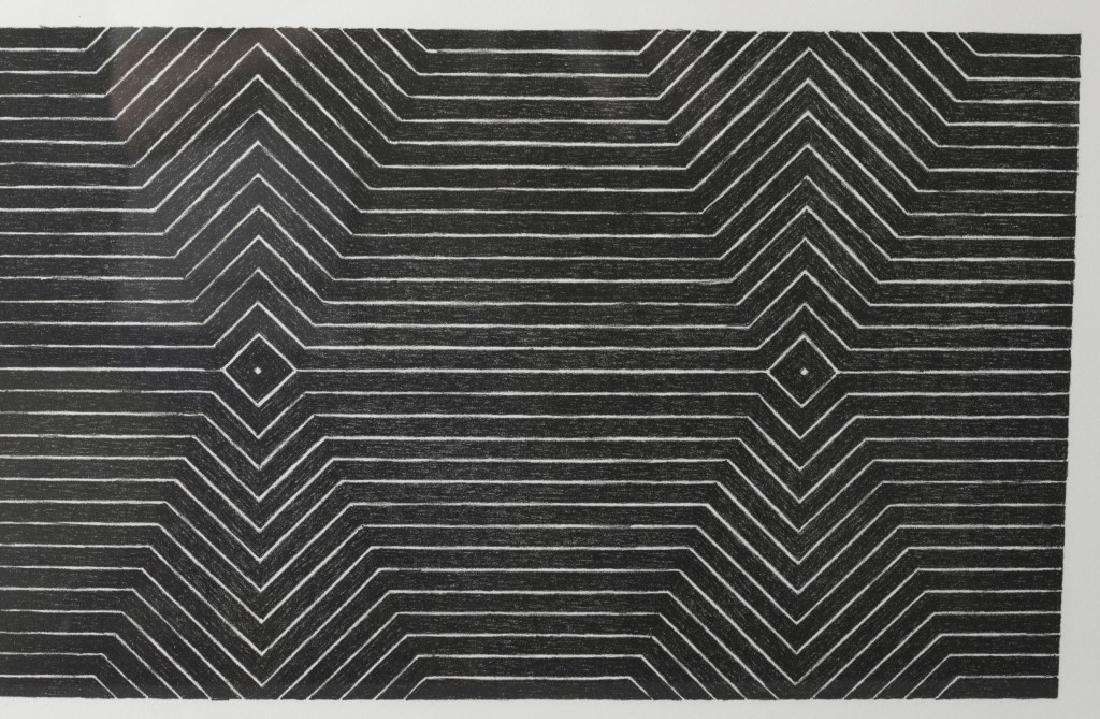 Frank Stella, from Black Series II, 1967: Lithograph, Frank Stella (American) 1936- , from "Black Series II," 1967: "Untitled," 22 x 15 inches, full margins, signed, dated, and numbered 38/100 in lower margin in pencil by the artist, fine con