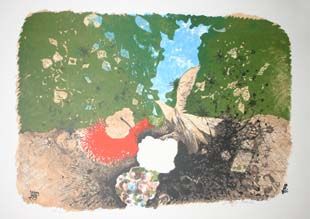 3 prints: Fiske Boyd, A. D'Aulius, & P. C. Gorbey.: [Miscellany]. 8 Prints, various media, mostly pencil signed, titled, and limited. By Fiske Boyd, Peter Spier, K. Honda, others (4 are small). Sold to viewing bidders only. This is a live auction at ou