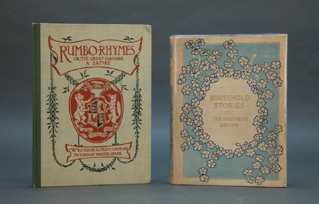 2 Walter Crane: Rumbo Rhymes + Household Stories. (1 of 7)