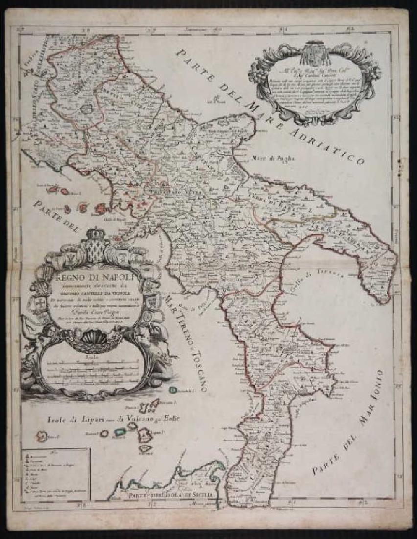 2 Maps by de Rossi incl: Regno Di Napoli. (1 of 5)