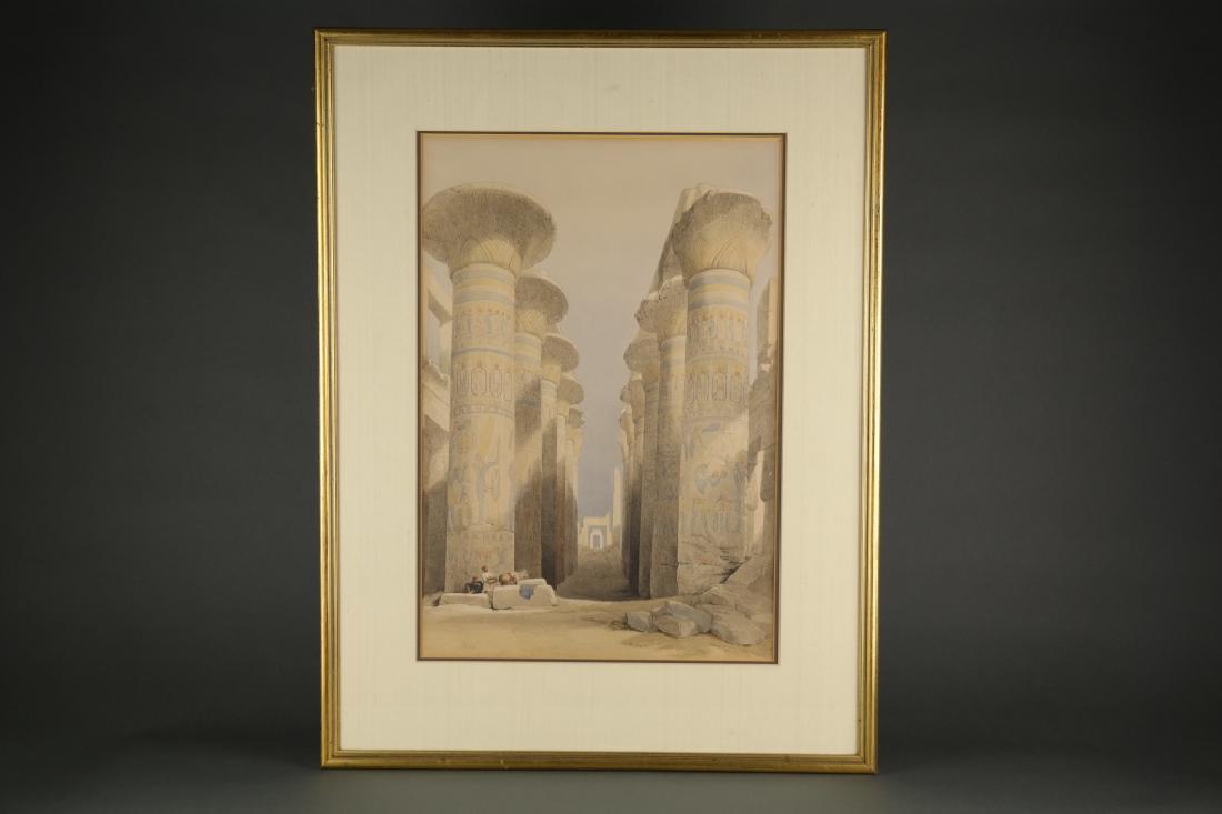 After David Roberts. Thebes, the Great Hall Karnac (1 of 1)