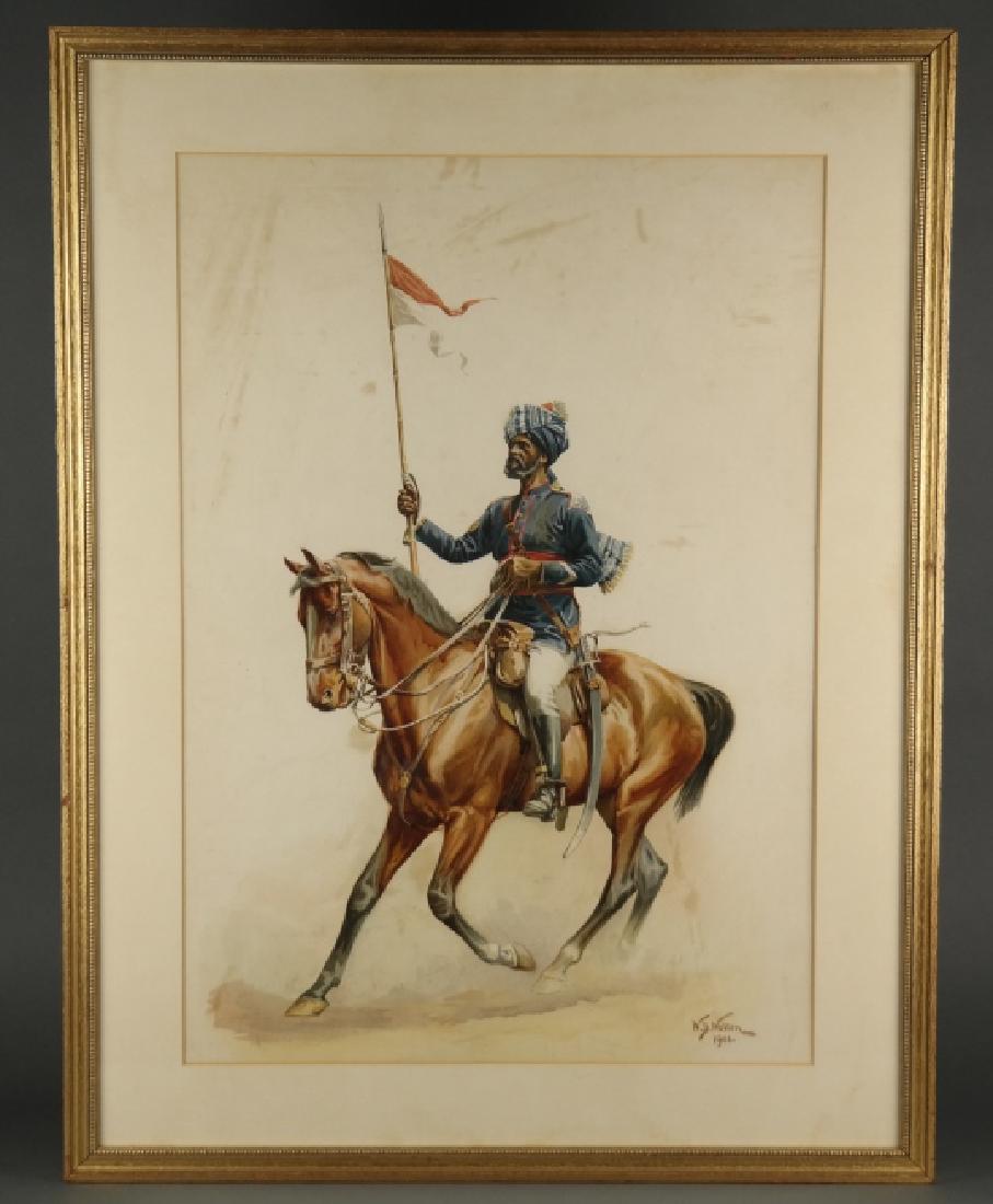 Group of 3 British Colonial Indian Regalia Prints (1 of 3)