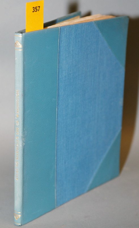 [WASHINGTON, George]. John Marshall. The Li: [WASHINGTON, George]. John Marshall. The Life Of George Washington. Atlas volume only. Phila: C. P. Wayne, 1807. 4to. Modern three-quarter crushed turquoise morocco & blue cloth. Binding near fine, sc