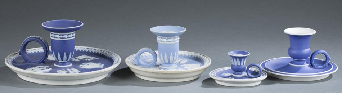 4 Wedgwood jasperware candle holders. 19th century (1 of 11)
