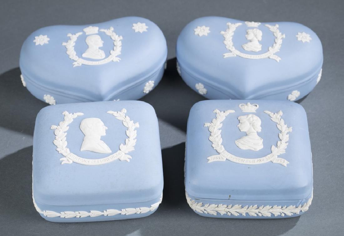 4 Wedgwood jasperware boxes. Late 19th and 20th c. (1 of 11)