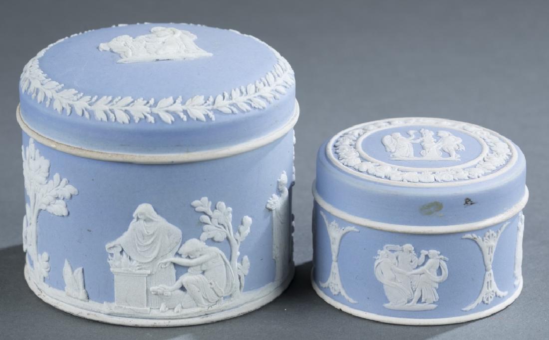 2 Wedgwood jasperware boxes. Late 19th c. (1 of 8)