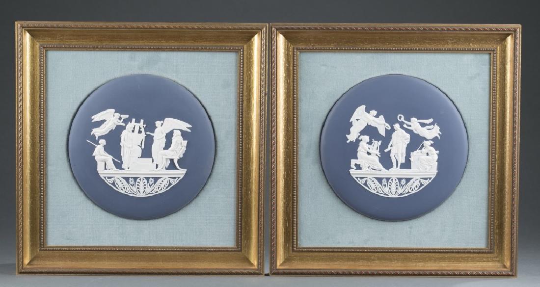 2 Wedgwood jasperware plaques. 20th c. (1 of 9)