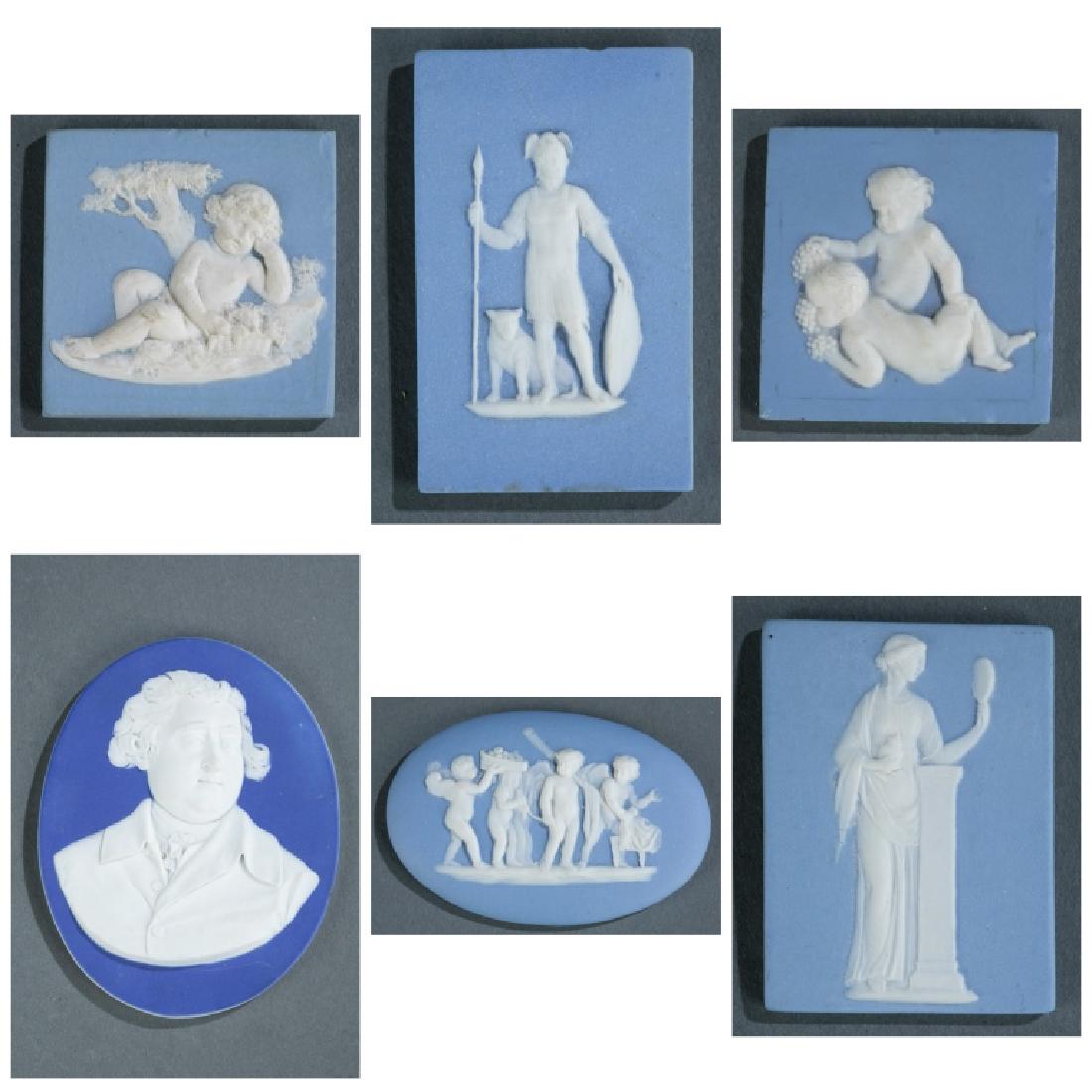 6 Wedgwood jasperware medallions. Early 19th c. (1 of 13)