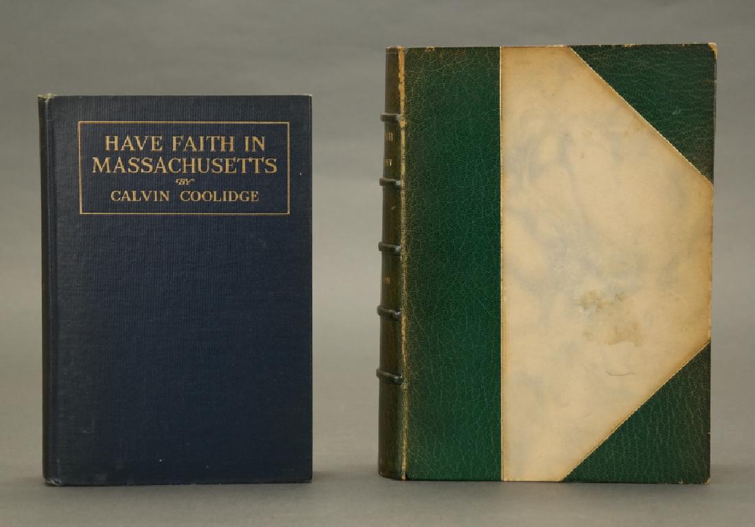 2 Books: 1 inscribed by Pres. Coolidge, 1 w/ TR BP (1 of 11)