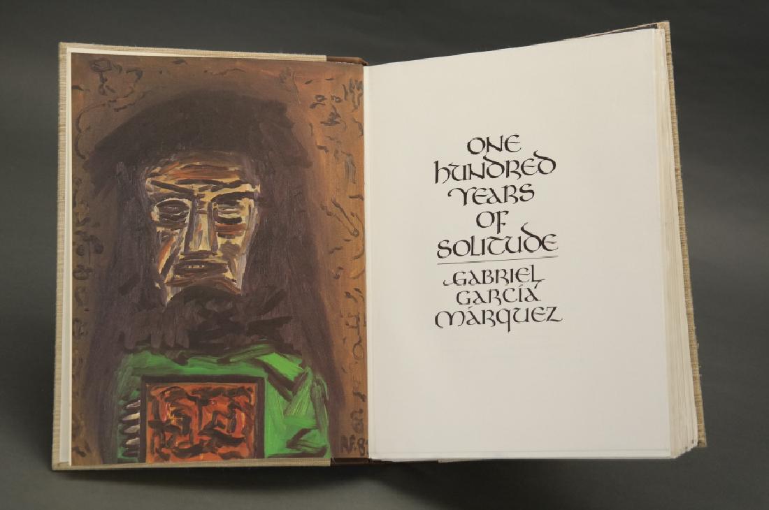 One Hundred Years Of Solitude. LEC. 1982, 1/2000.: [Limited Editions Club] Gabriel Garcia Marquez. One Hundred Years Of Solitude. Translated by Gregory Rabassa, illustrated by Rafael Ferrer, introduced by Alastair Reid. (1982). #1219 of 2000 signed by
