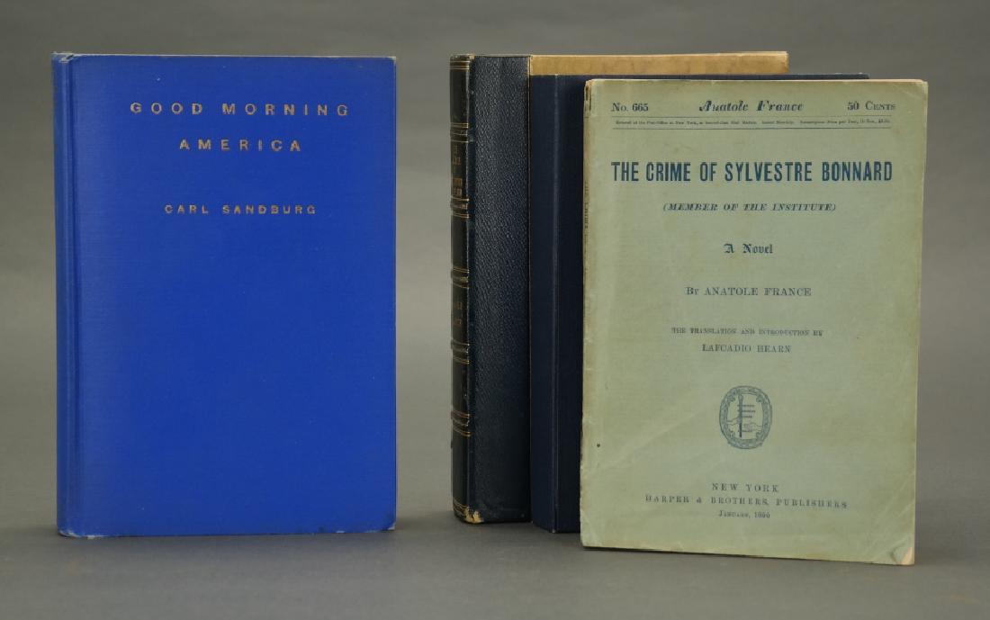 2 Books, 1 signed by Carl Sandburg. (1 of 7)