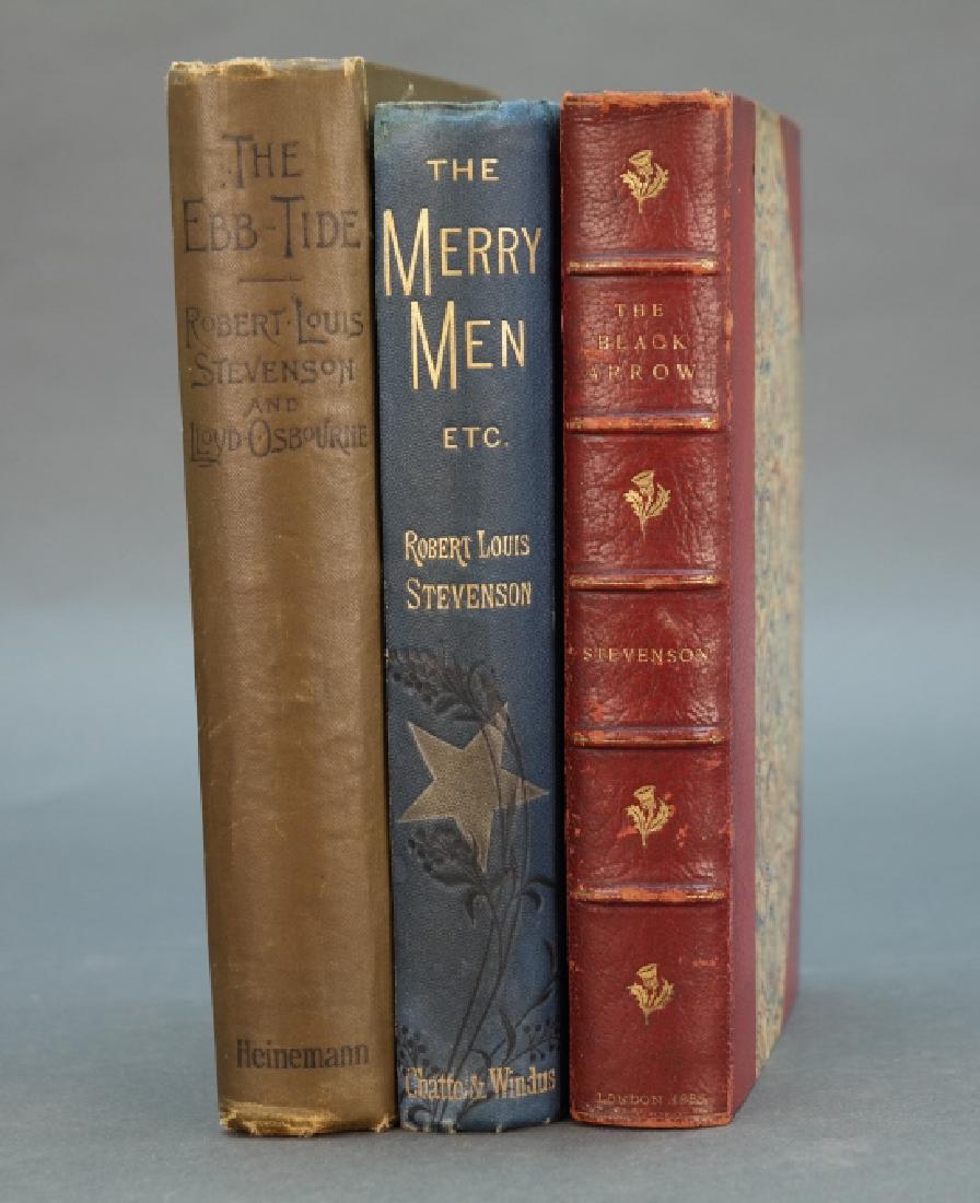 3 Stevenson books incl: The Merry Men, 1st edition (1 of 7)