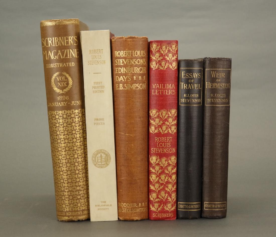 6 Books incl: Stevenson. Weir Of Hermiston. 1896. (1 of 3)