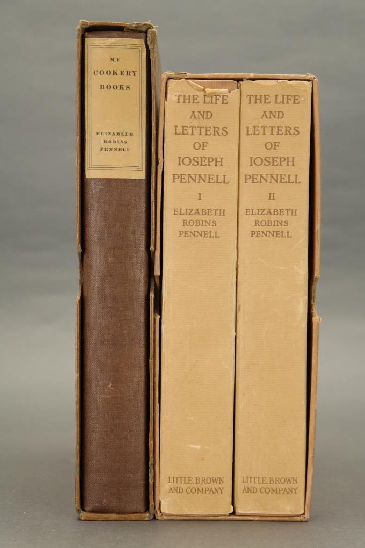 3 Vols incl: Pennell. My Cookery Books. #211/330. (1 of 10)