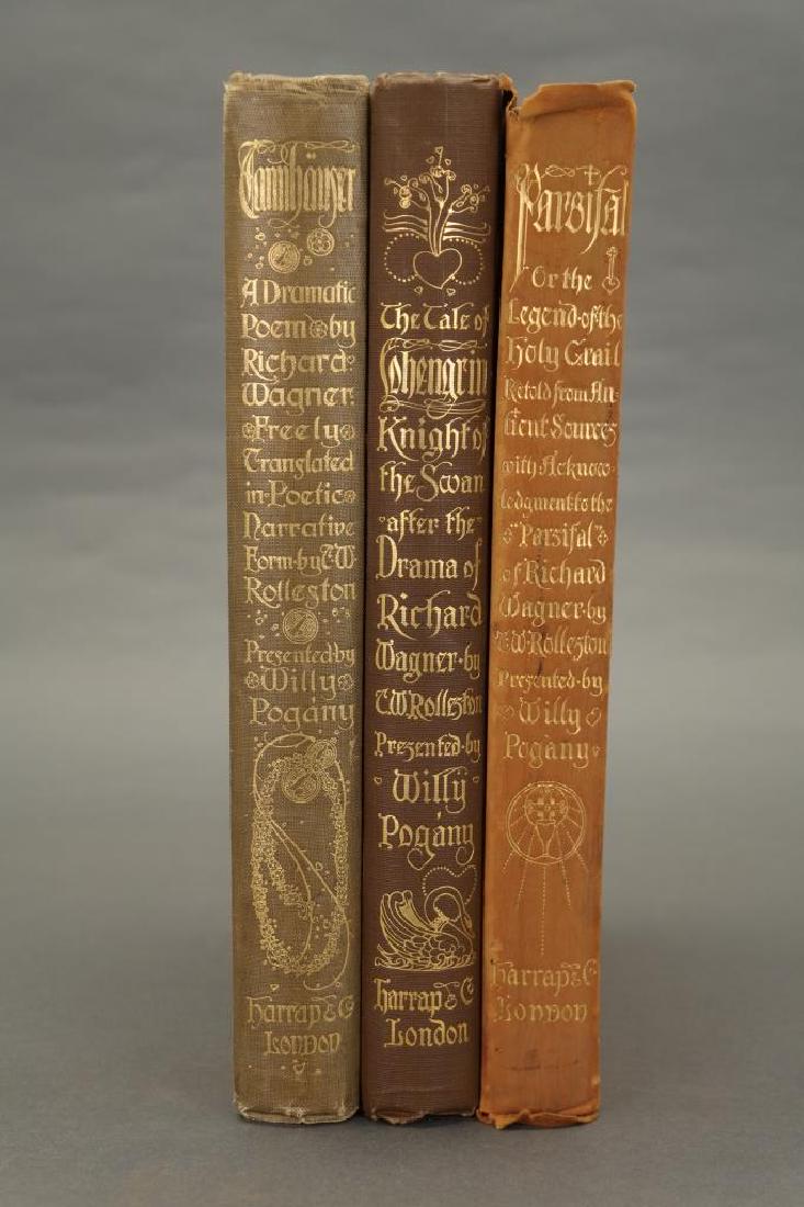 3 Pogany books: Parsifal, Lohengrin, Tannhauser. (1 of 20)