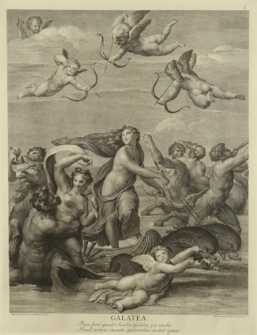 After Raphael. "Triumph of Galatea." Dom Cunego. (1 of 2)