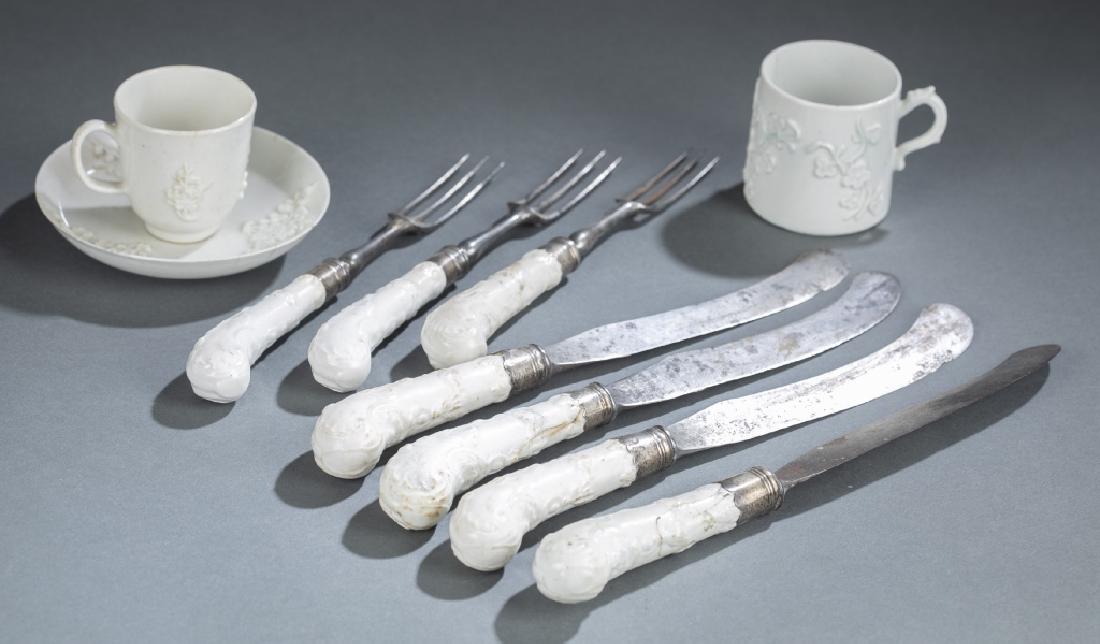 10 English Bow porcelain pieces. (1 of 7)