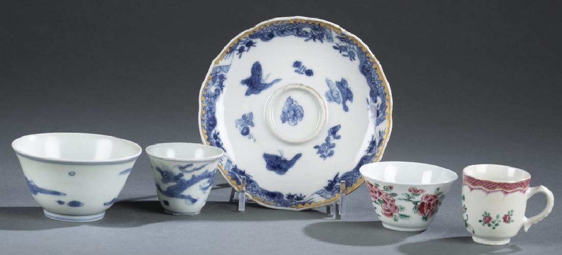 5 Chinese export porcelain pieces. (1 of 7)