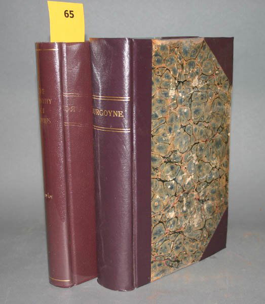 John Taylor on Junius / Burgoyne.: [American Revolution]. 2 Titles. 8vo. ++ [John Taylor]. The Identity Of Junius. Lon: Taylor and Hessey, 1818. viii,404pp. Modern leatherette. Binding near fine, contents very good. 2nd edition, correc