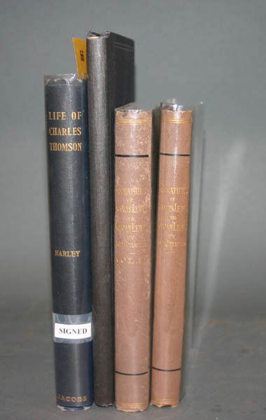 3 Revolutionary War books: [American Revolution]. 3 Titles (4 Vols). 8vo. Original cloth. ++ Lewis R. Harley. The Life Of Charles Thomson. Phila: George W. Jacobs, (1900). 244pp. #463 of 500. Signed & inscribed. ++ Julia Delafi