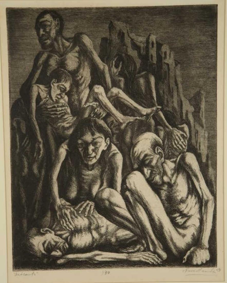 Isaac Friedlander. Outcasts. 1949. (1 of 5)