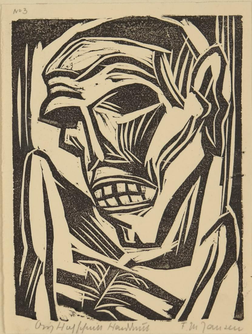 Franz Maria Jansen. Folio of 4 woodcuts. c.1930. (1 of 16)