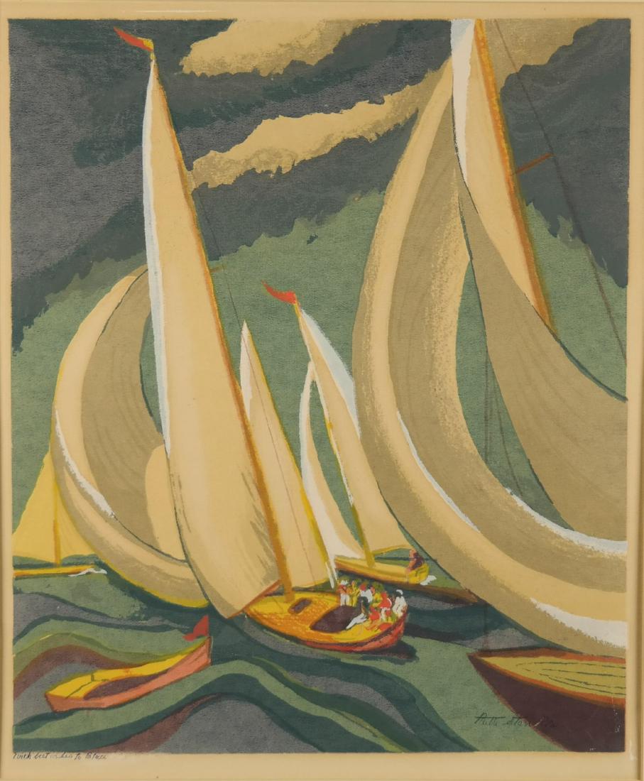 Ruth Starr Rose. Sailboats. c.1937. (1 of 5)