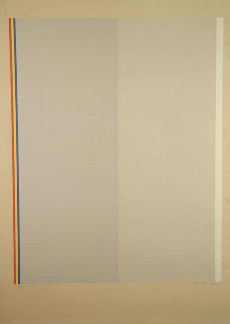 Gene Davis. Homage to Barnett Newman. A/P. 1976. (1 of 3)