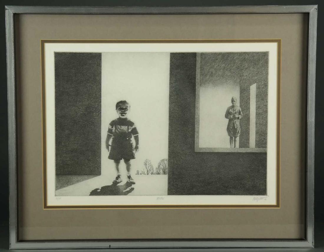Peter Milton. Return. 1969.: Milton, Peter (American, b.1930). "Return." 1969. Lift-ground etching, hard-ground etching, and engraving. Edition 75 of 75. Signed and dated in pencil, l.r., titled center, editioned, l.l. McNulty 59
