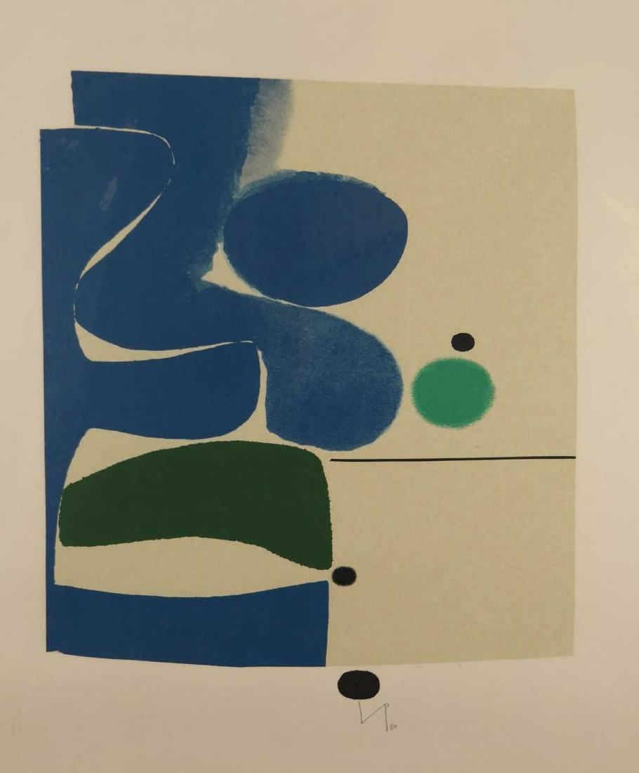 Victor Pasmore. Blue Movement and Green. 1980. (1 of 4)