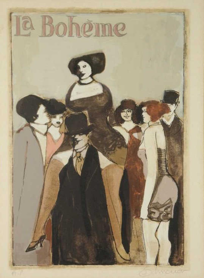 David Schneuer (1905-1988). La Boheme. Lithograph (1 of 4)
