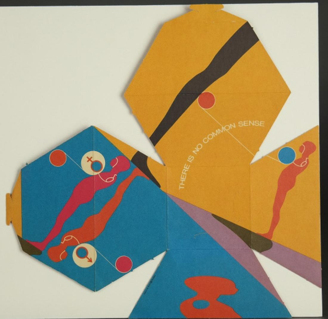 Ernest Trova. There is no common sense. 1970.: Trova, Ernest (American, 1927-2009). "There is no common sense." 1970. Serigraph/multiple. Paper sculpture. Similar paper construction produced in collaboration with Playboy, 1971. Sheet: 10" x 10" Co