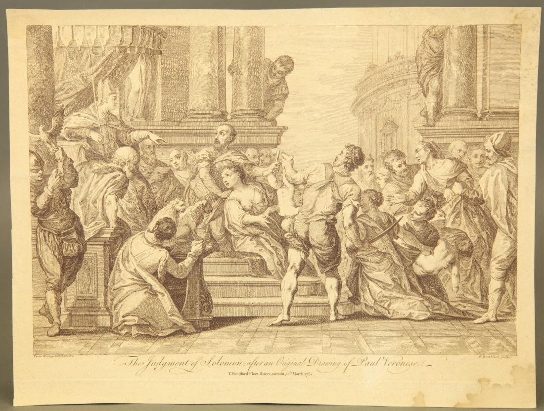 Francesco Bartolozzi. Two etchings. 18th c.: Bartolozzi, Francesco (Italian, 1727-1815). Two etchings. ++ After a drawing by Guercino. From "Eighty-two prints engraved by F. Bartolozzi, etc., from the original drawings of Guercino in the collect