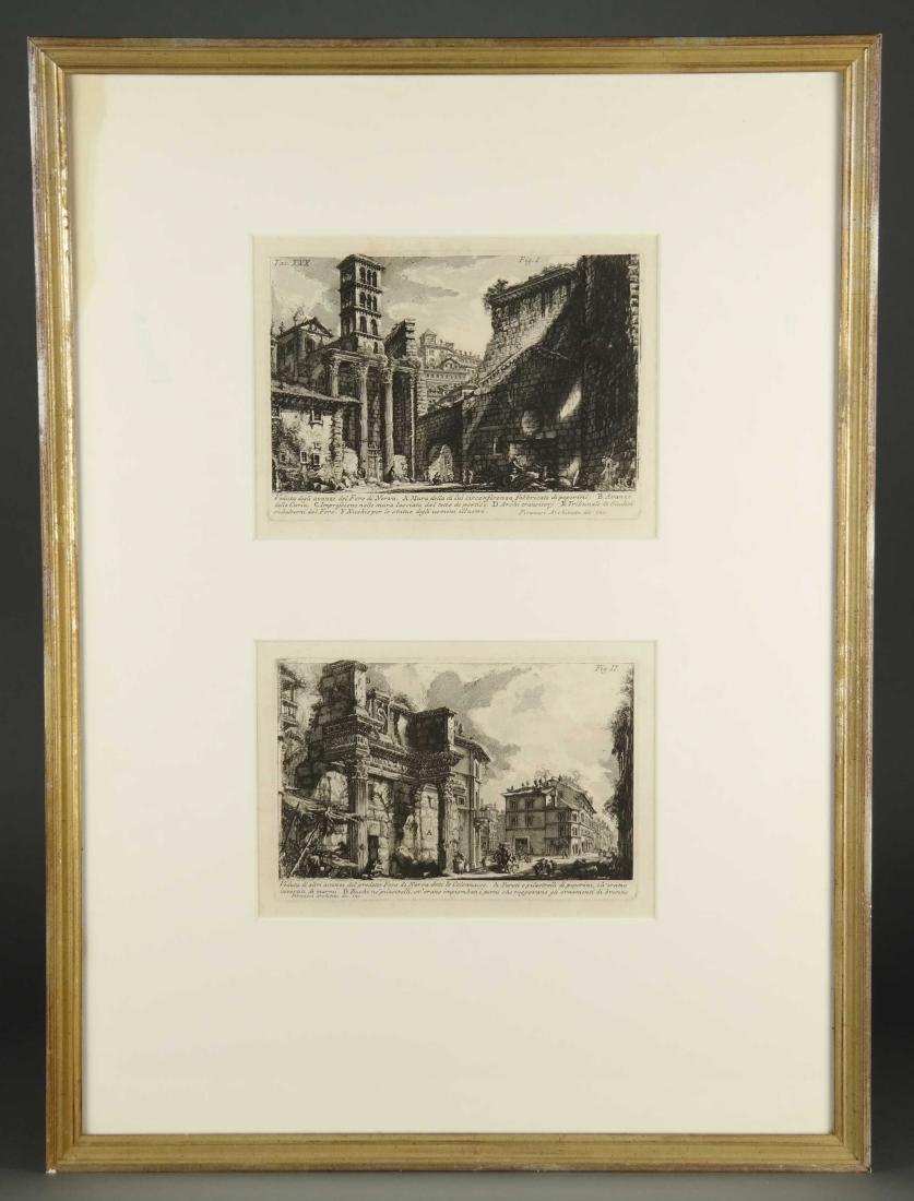 Piranesi. Two plates. Le AntichitÃ  Romane I. 1756. (1 of 3)