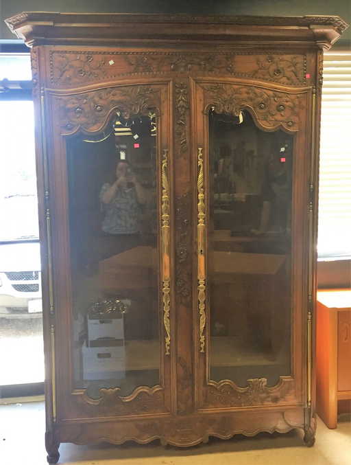 French Glass Door Armoire