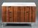 Florence Knoll rosewood & marble cabinet.