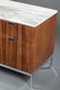 Florence Knoll rosewood & marble cabinet. - 2