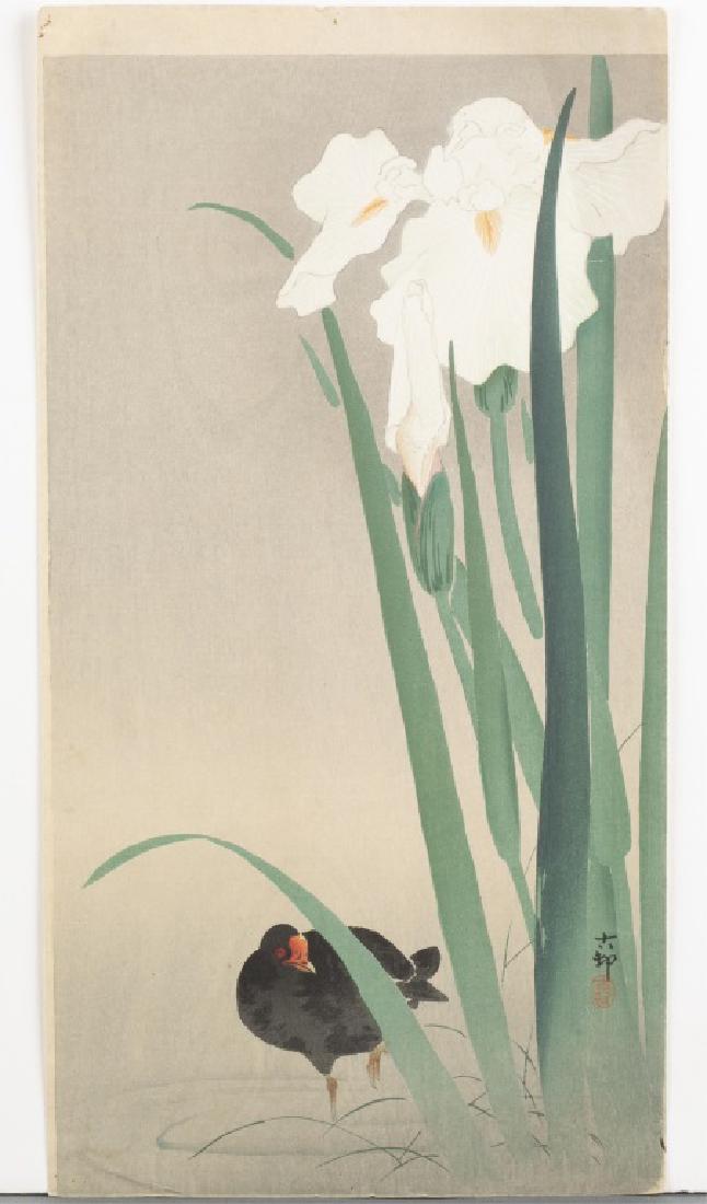 Japanese woodblock print, Koson Ohara. (1 of 3)