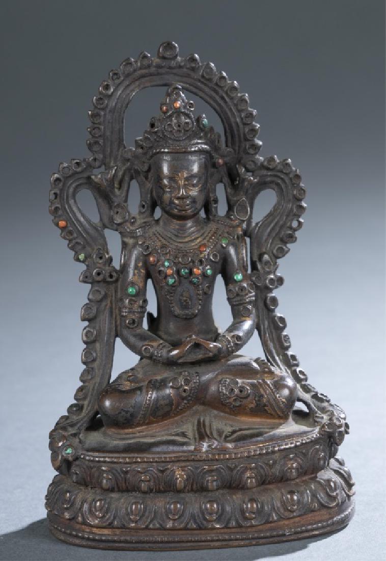 Tibetan Bodhisattva statue. (1 of 5)