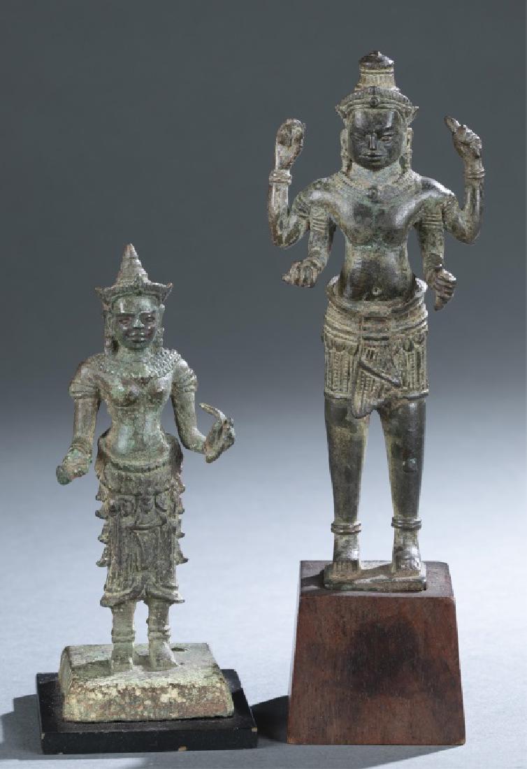 2 Cambodian Bodhisattva statues. (1 of 5)
