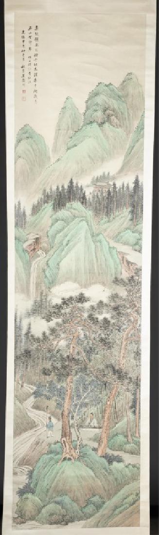 Chinese scroll painting by Wu Guxiang. (1 of 4)