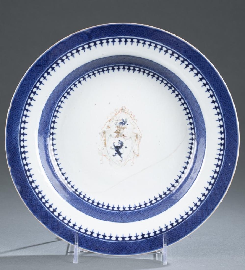 Chinese export armorial soup bowl. (1 of 4)