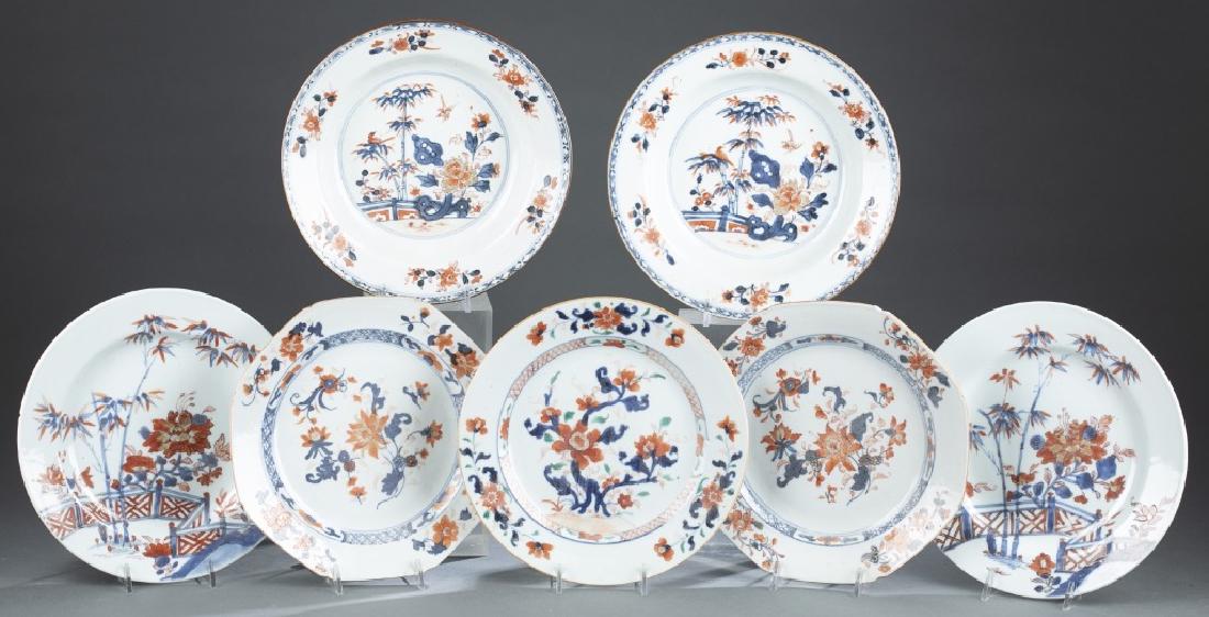 7 Chinese export Imari plates. (1 of 12)