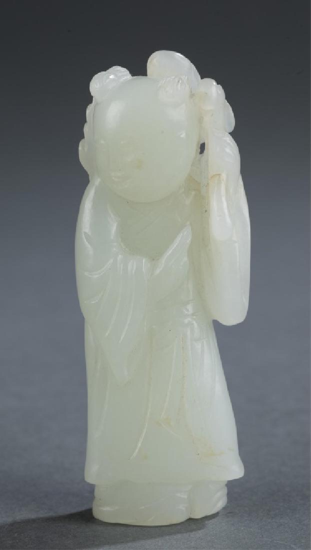 Small Chinese jade figurine. (1 of 5)