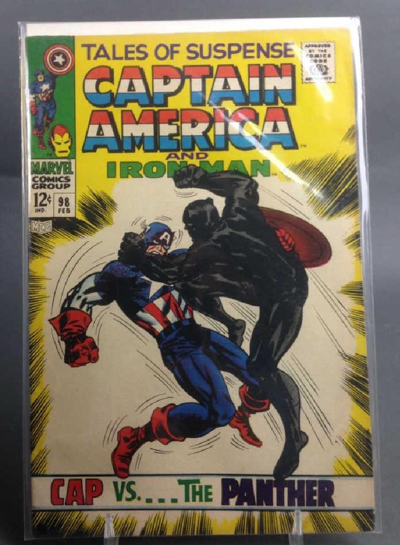 Tales of Suspense #98 (Marvel, 1968): Tales of Suspense #98 (Marvel, 1968). Fine condition. Jack Kirby cover. Captain America story has a Black Panther appearance and Kirby art. Iron Man story has Nick Fury and Whiplash appearances and Ge
