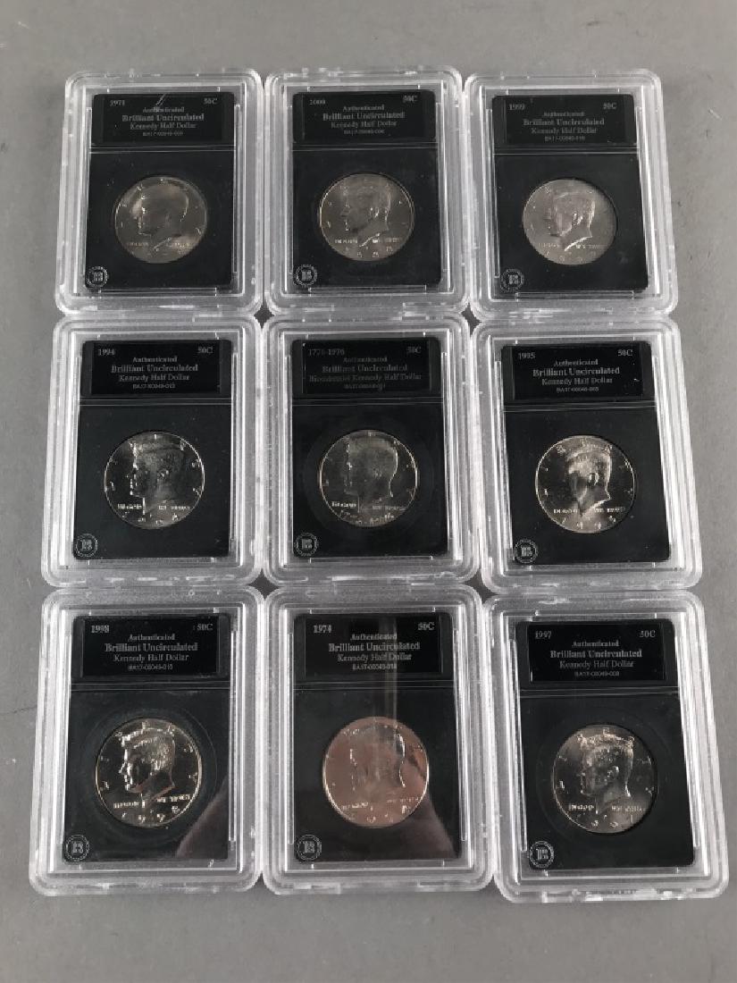 Nine Kennedy Half Dollars MS60 (1 of 7)