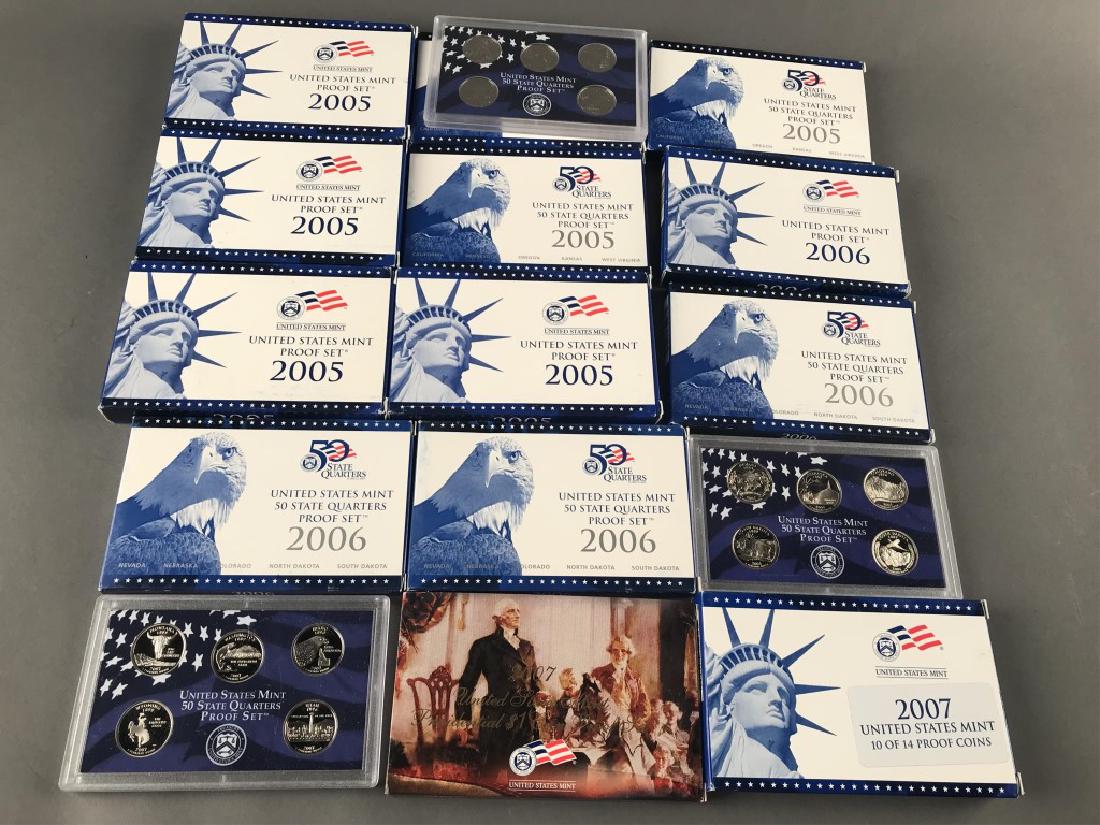 Fifteen U.S. Mint Silver-Clad Proof Sets 2005-2007 (1 of 5)