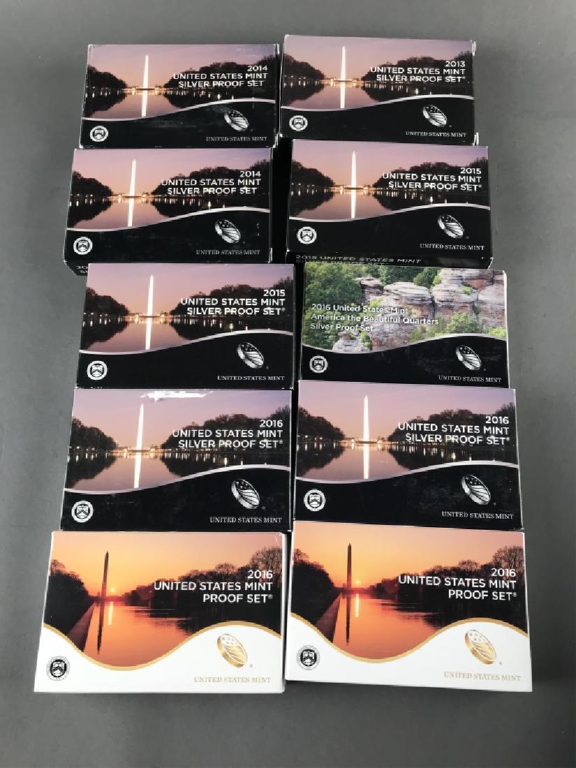 10 U.S. Mint Silver Proof Sets 2013-2016 (1 of 3)
