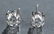 .60 Ctw. round brilliant diamond stud earrings.