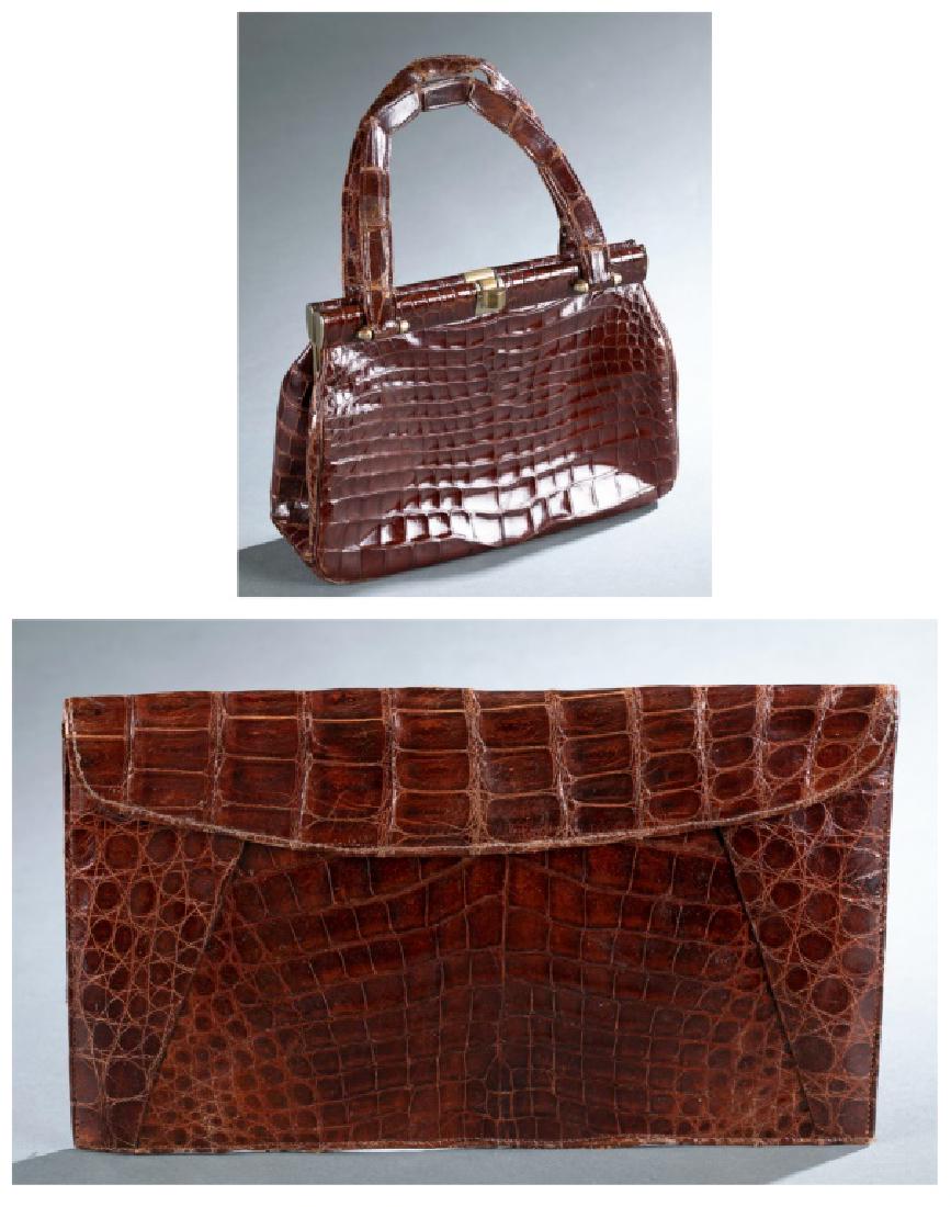 2 Alligator Handbag & Clutch. (1 of 7)